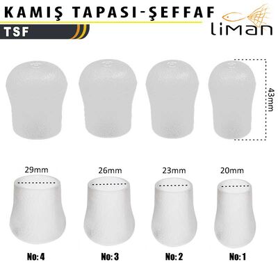 Liman - Liman Kamış Tapası Şeffaf - 10 adetli