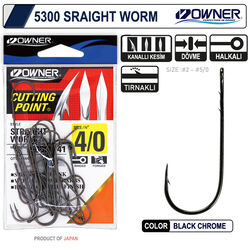 OWNER - Owner 5300 Straight Shank Black Chrome İğne