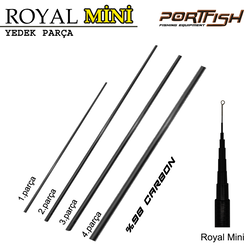 PORTFISH - Portfish Mini Royal Carbon Kamış (Yedek Parçası)