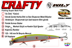 Wily Crafty 12.5 cm Maket Balık 13 gr (0-0.5M) - Thumbnail